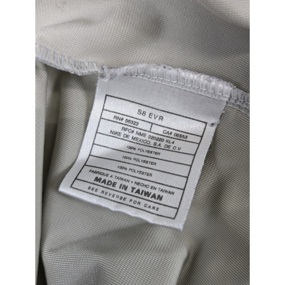 Vintage Nike Jersey Basketball Shorts White Drawstring Check Workout Gym Running - Picture 6 of 6
